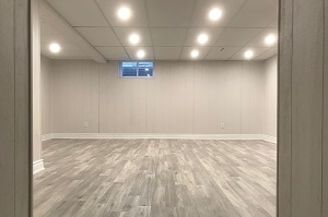 simple basement renovation burlington